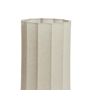Hoge beige geplooide lampenkap Light & Living Disli
