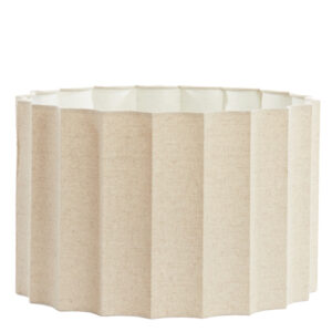 Geplooide cilinder lampenkap beige Light & Living Disli
