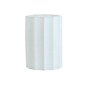 Witte hoge lampenkap geplooid Light & Living Disli