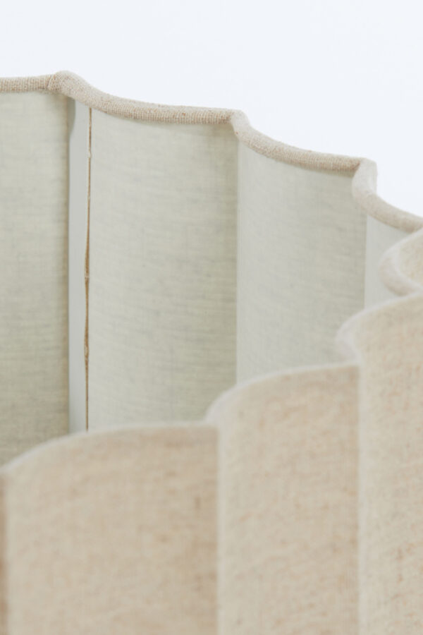 Beige geplooide cilinder lampenkap Light & Living Disli - Image 8