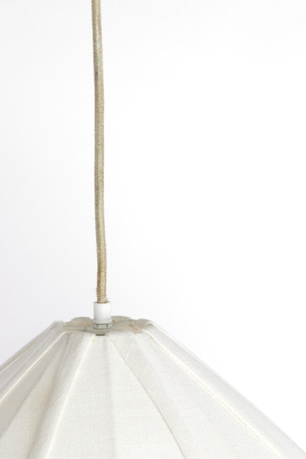 Japandi hanglamp peervorm wit Light & Living Zubeda - Image 4