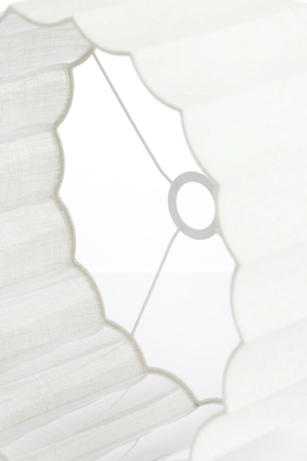 Witte geplooide lampenkap cilinder Light & Living Disli - Image 4