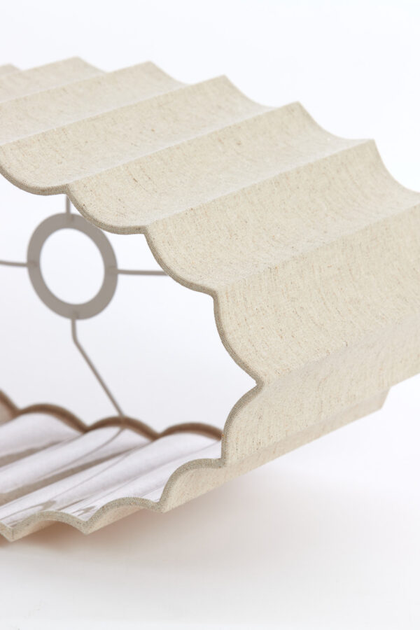 Lampenkap ovaal beige geplooid Light & Living Disli - Image 5