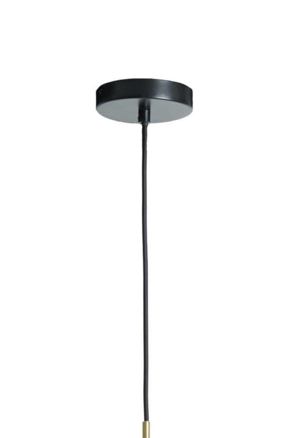 Retro zwarte hanglamp rookglas Light & Living Solly - Image 7