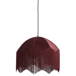 Vintage rode koepel hanglamp velvet Light & Living Malacia