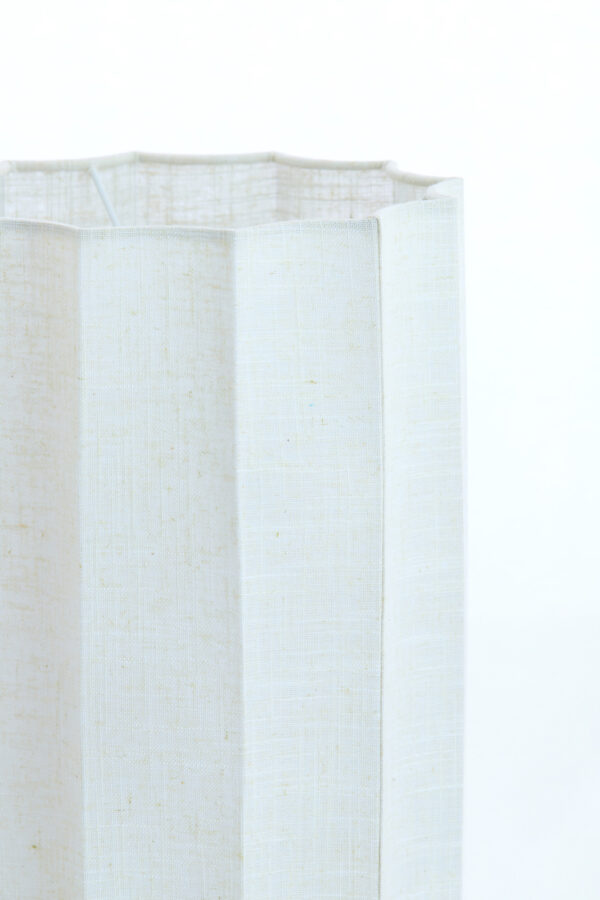 Witte hoge lampenkap geplooid Light & Living Disli - Image 3