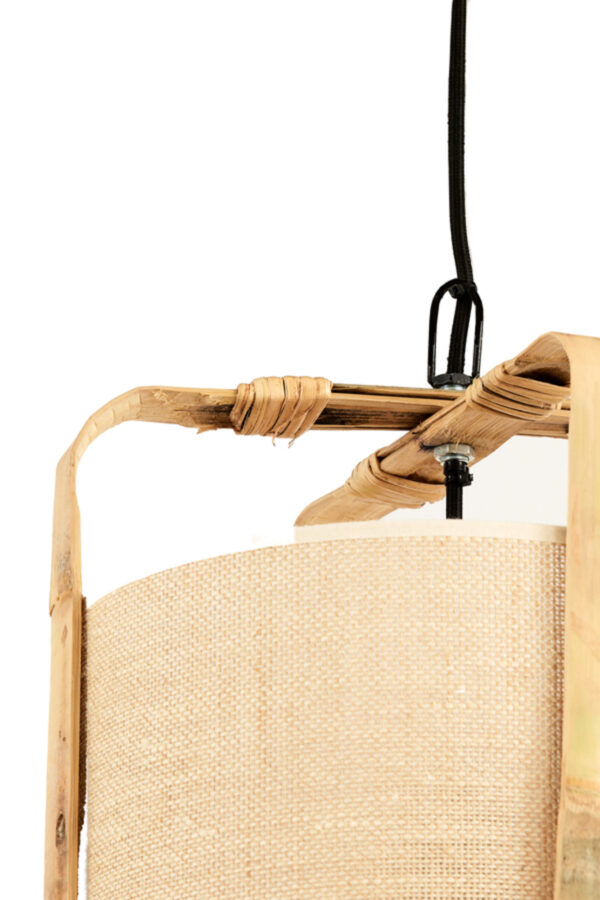 Hanglamp beige frame bamboe Light & Living Sendai - Image 6
