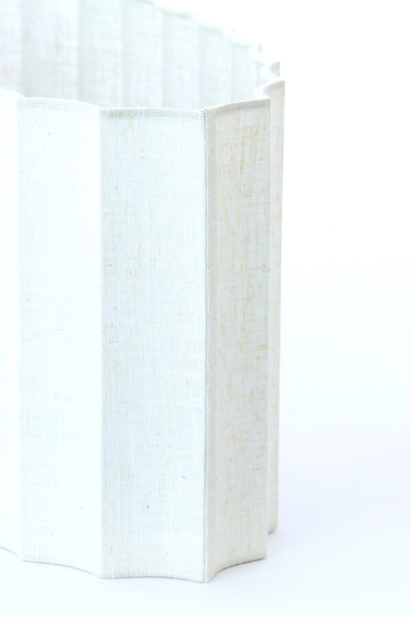 Ovale witte lampenkap geplooid Light & Living Disli - Image 5
