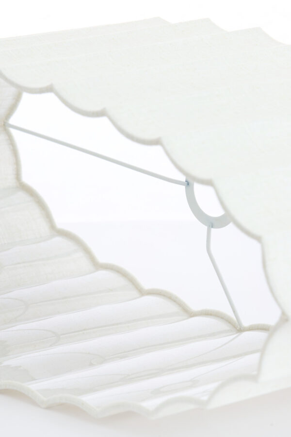Ovale witte lampenkap geplooid Light & Living Disli - Image 6