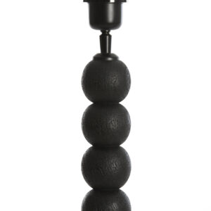 Alternative view of Zwarte tafellamp houten bollen Light & Living Veglio