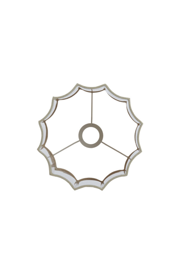 Hoge beige geplooide lampenkap Light & Living Disli - Image 5