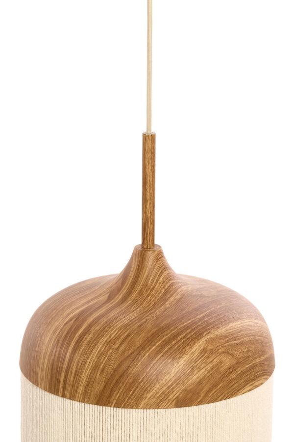 Hanglamp naturel/beige bekervorm katoendraad Light & Living Dania - Image 5