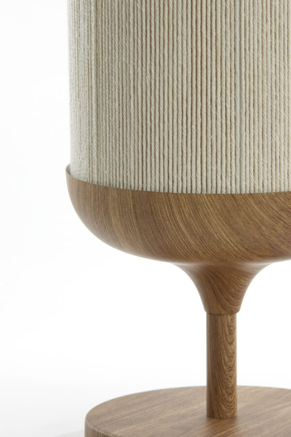Bekervormige japandi tafellamp beige/naturel Light & Living Dania - Image 5