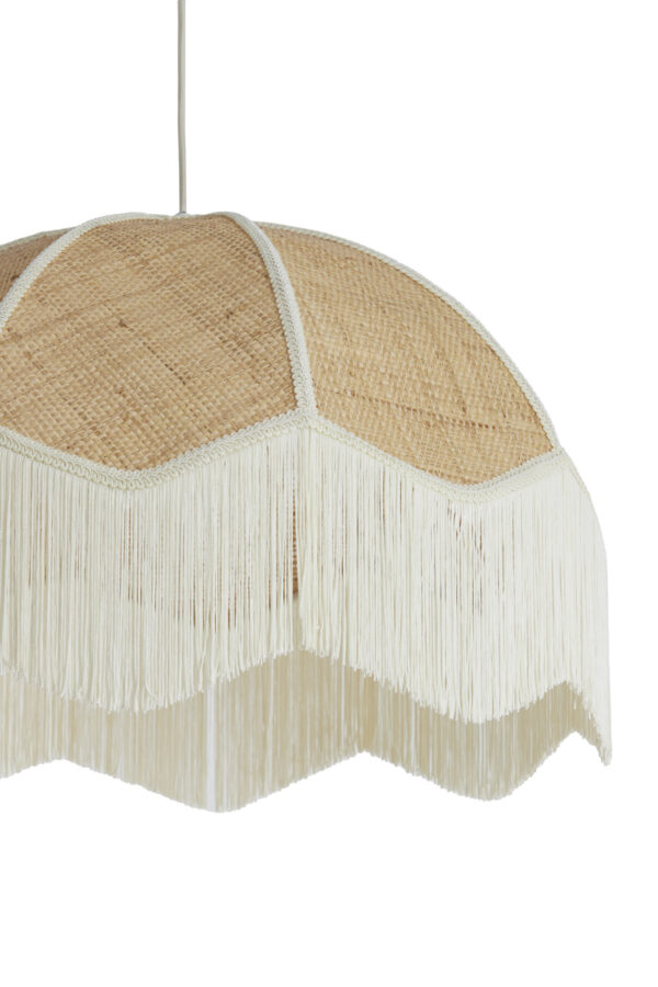 Vintage beige raffia hanglamp Light & Living Malacia - Image 6