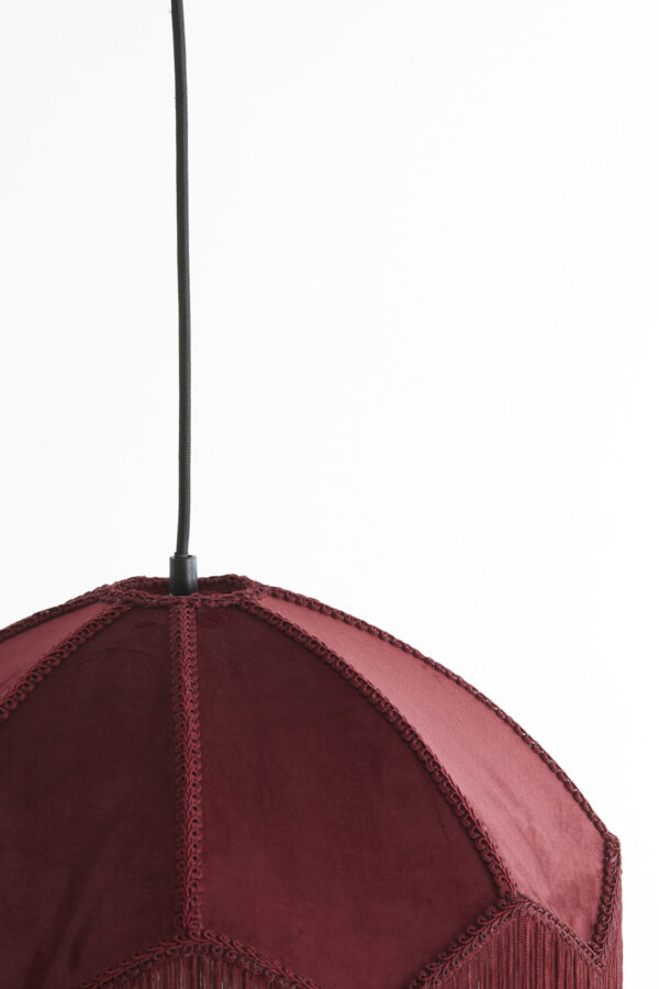 Vintage rode koepel hanglamp velvet Light & Living Malacia - Image 4