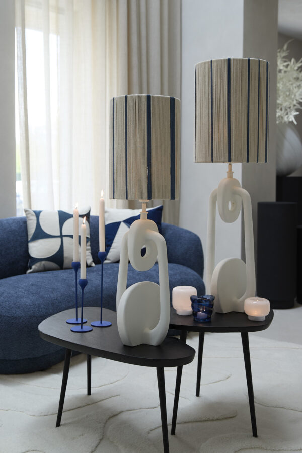 Beige/blauwe lampenkap van touw Light & Living Medan - Image 3