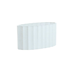 Alternative view of Witte ovale geplooide lampenkap Light & Living Disli