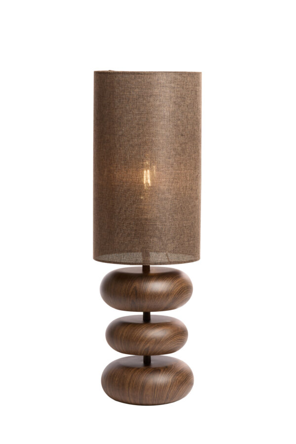 Bruine tafellamp japandi 3-houtplateau Light & Living Danialo - Image 2