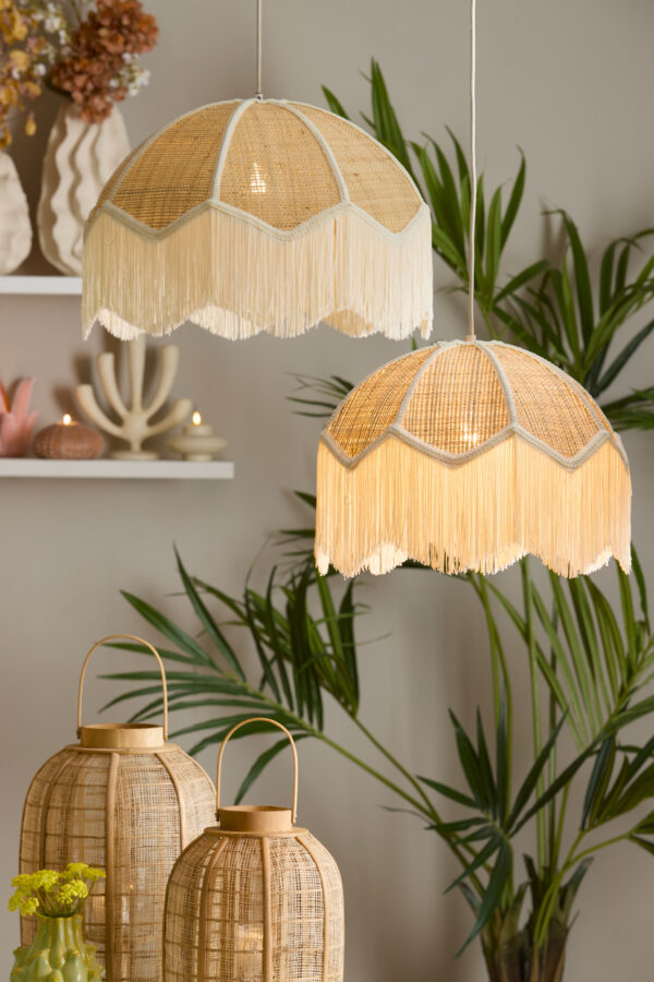 Raffia vintage hanglamp beige Light & Living Malacia - Image 5