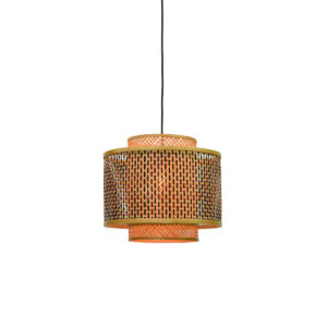 good&mojo-hanglamp-bhutan-naturel/zwart-bamboe-ø40cm-e27-bhutan/h/4034/bn-1