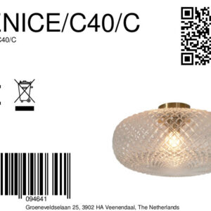 it'saboutromi-plafonniere-venice-transparant-glasmetaal-ø44cm-e27-venice/c40/c-8a