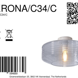 it'saboutromi-plafonniere-verona-transparant-glasmetaal-ø35cm-e27-verona/c34/c-8a