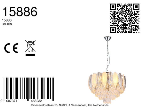 chroomkroonluchtermetkristallendecoratiedalton-8a