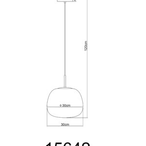 globo-hanglamp-firefly-zwart-glas-ø30cm-led-15642-1