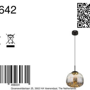globo-hanglamp-firefly-zwart-glas-ø30cm-led-15642-8a
