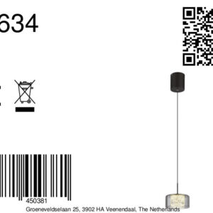 globo-hanglamp-fogsy-zwart-glas-ø15cm-led-15634-8a