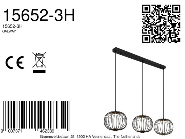 globo-hanglamp-galway-zwart-metaal-groteeettafellamp-led-15652-3h-8a