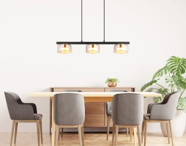 globo-hanglamp-higgins-zwart-glas-groteeettafellamp-led-16055-3hg-1