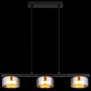 globo-hanglamp-higgins-zwart-glas-groteeettafellamp-led-16055-3hg-1