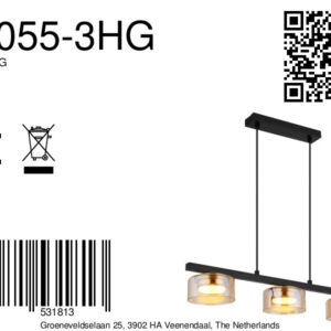 globo-hanglamp-higgins-zwart-glas-groteeettafellamp-led-16055-3hg-8a
