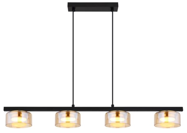globo-hanglamp-higgins-zwart-glas-groteeettafellamp-led-16055-4hg-1