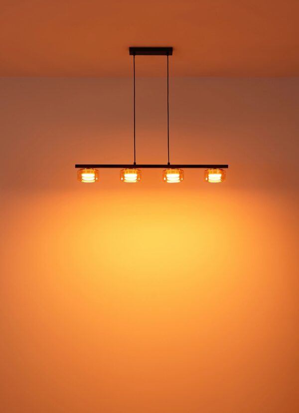 globo-hanglamp-higgins-zwart-glas-groteeettafellamp-led-16055-4hg-1