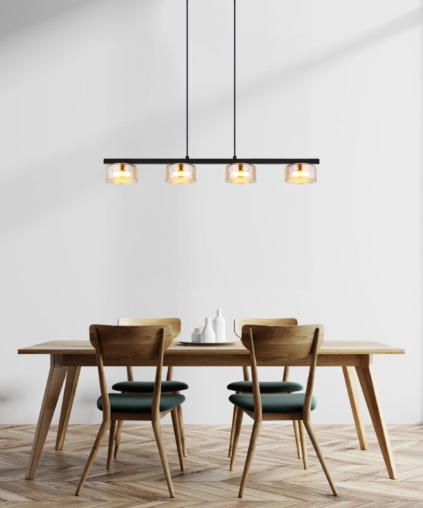 globo-hanglamp-higgins-zwart-glas-groteeettafellamp-led-16055-4hg-1