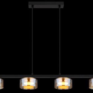 globo-hanglamp-higgins-zwart-glas-groteeettafellamp-led-16055-4hg-1