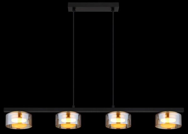 globo-hanglamp-higgins-zwart-glas-groteeettafellamp-led-16055-4hg-1