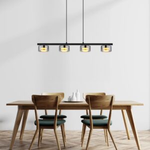 globo-hanglamp-higgins-zwart-glas-groteeettafellamp-led-16055-4hs-1