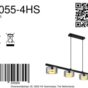 globo-hanglamp-higgins-zwart-glas-groteeettafellamp-led-16055-4hs-8a
