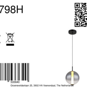 globo-hanglamp-lacy-zwart-glas-ø25cm-led-15798h-8a