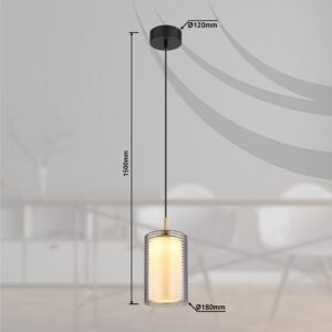 globo-hanglamp-lampigna-zwart-glas-ø18cm-led-15740-1