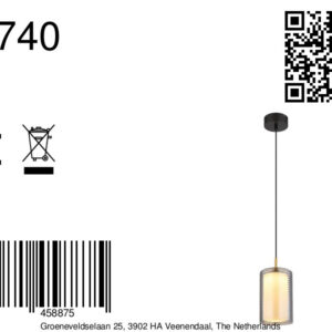 globo-hanglamp-lampigna-zwart-glas-ø18cm-led-15740-8a