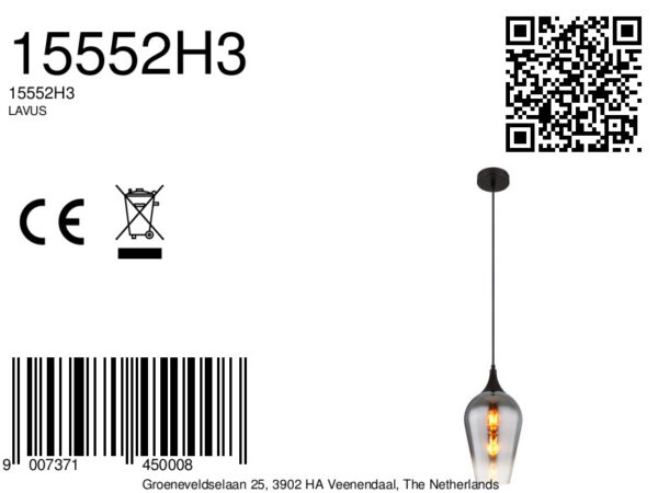 globo-hanglamp-lavus-zwart-glas-ø18cm-e27-15552h3-8a
