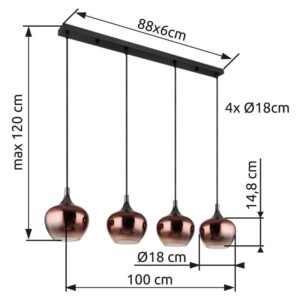 globo-hanglamp-maxy-rood-glas-groteeettafellamp-e27-15548-4hg-1