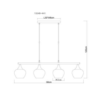 globo-hanglamp-maxy-zwart-glas-groteeettafellamp-e27-15548-4h1-1