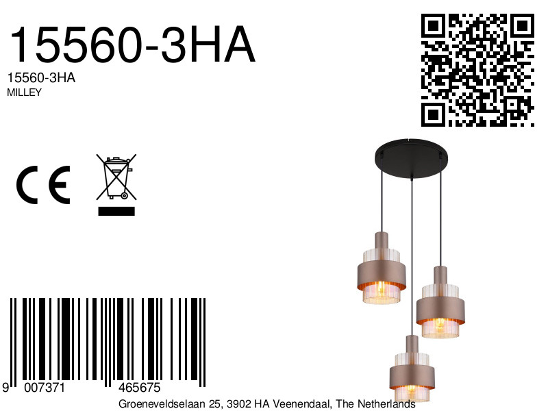 globo-hanglamp-milley-brons-glas-ø45cm-e27-15560-3ha-8a