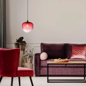 globo-hanglamp-sander-rood-glas-ø29cm-e27-15748h1r-1