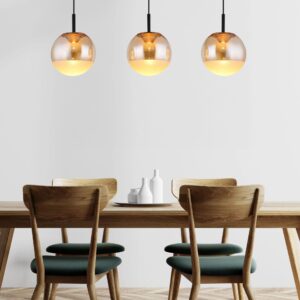 globo-hanglamp-severin-amberkleurig-glas-groteeettafellamp-led-16057-3h-1